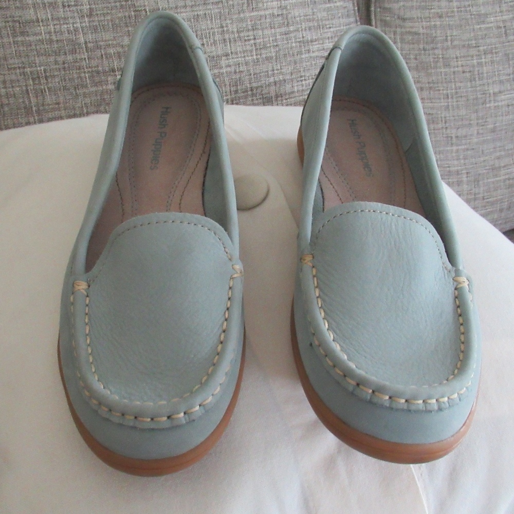 Light blue loafers